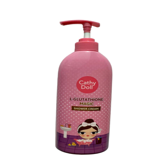 Pink bottle of Cathy Doll L-Glutathione Magic Shower Cream