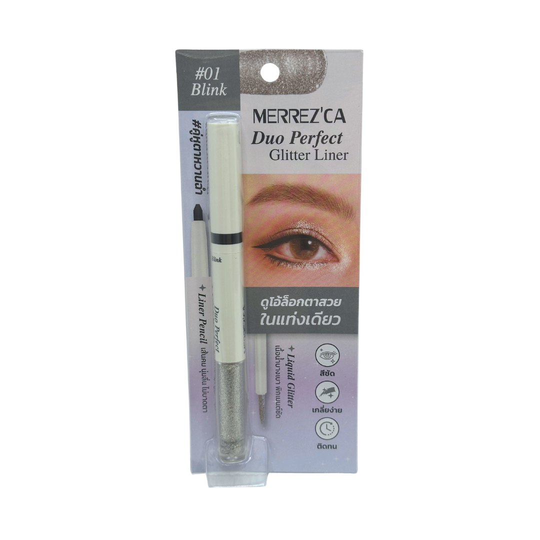 MERREZCA DUO PERFECT GLITTER LINER - BLINK #01