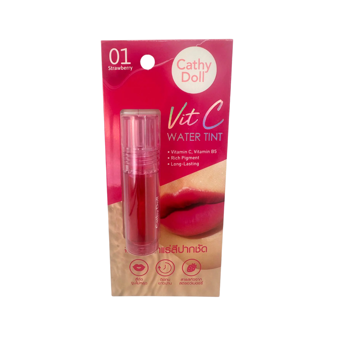 CATHY DOLL VIT C WATER TINT - 01 STRAWBERRY