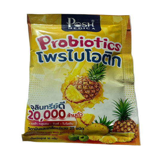 Probiotics package pineapple 